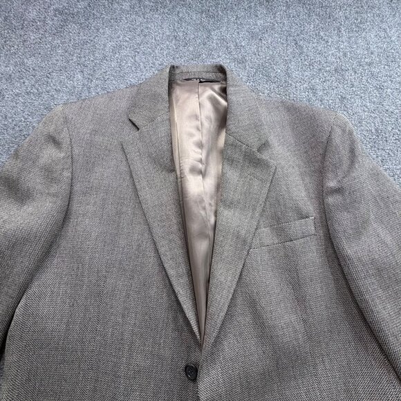 Jos. A. Bank Blazer Mens 40L Wool Beige Tan Two-Button Notch Lapel Business - Picture 5 of 16